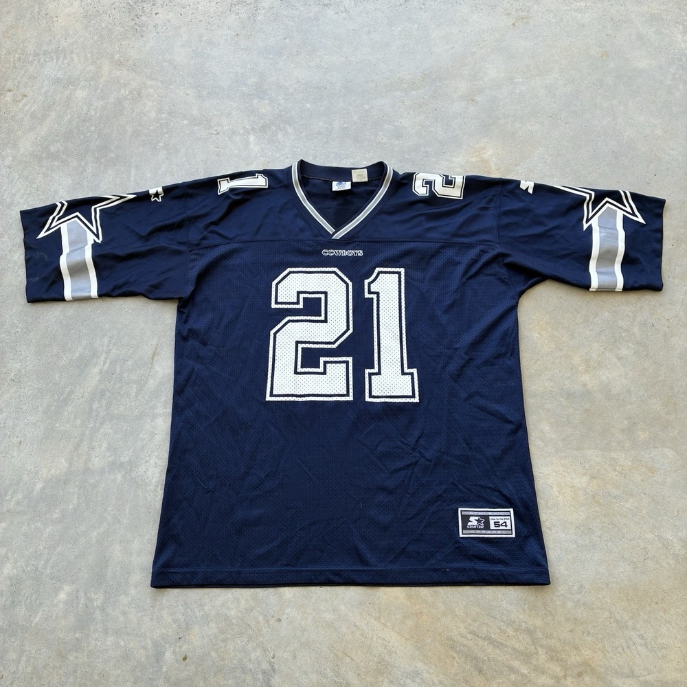 Vintage Starter Dallas Cowboys Deion Sanders Primetime 1995 NFL Jersey 52 2XL